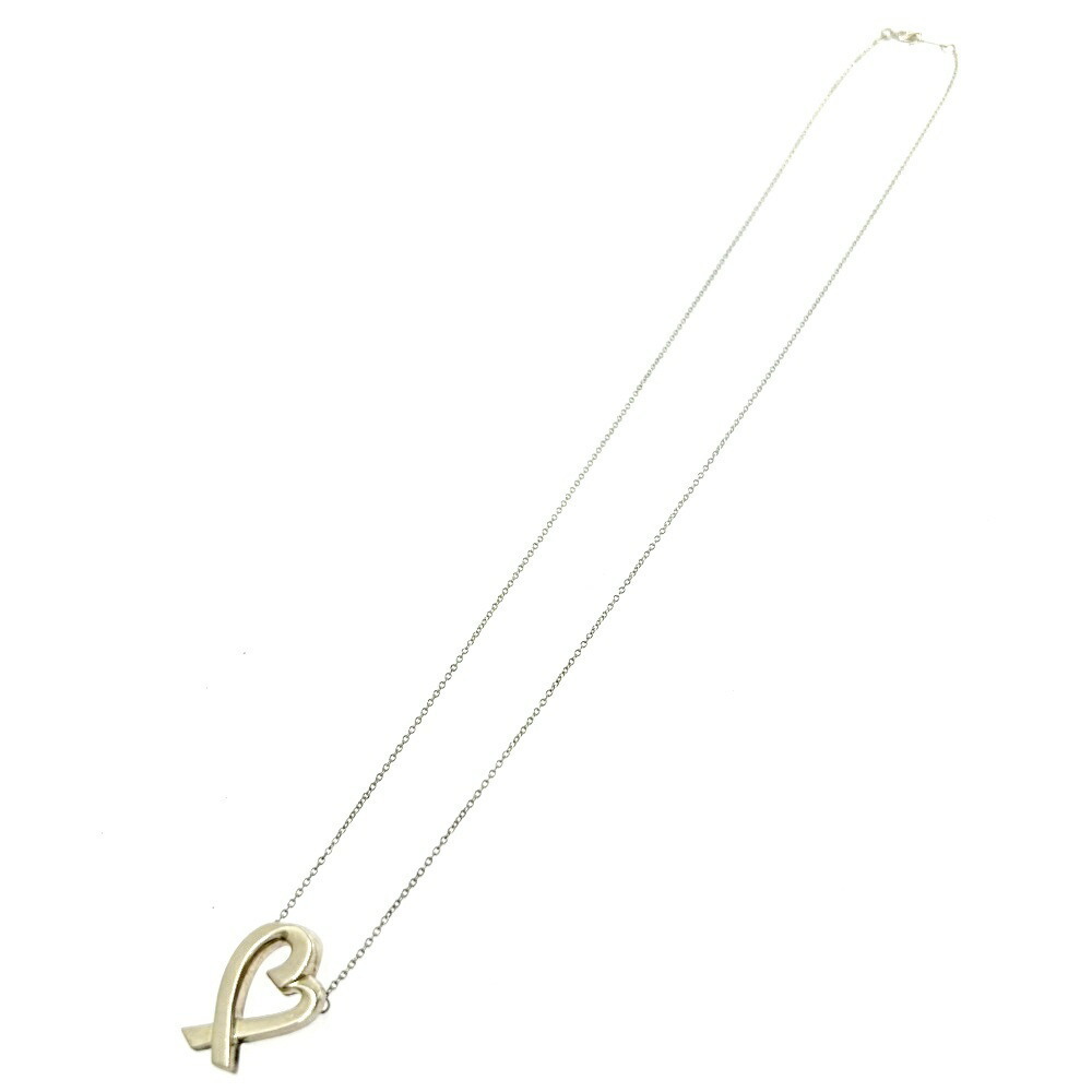 TIFFANY Co Silver Paloma Picasso Loving Heart Necklace - Picture 2 of 7